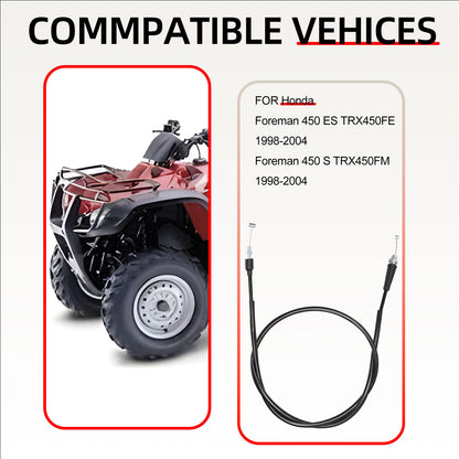 Throttle Cable for Honda Foreman 450 TRX450 (1998–2004)