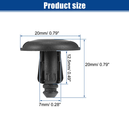 100 Pcs Radiator Cover Retainers Clips for Toyota 4Runner (No. 9046708217)