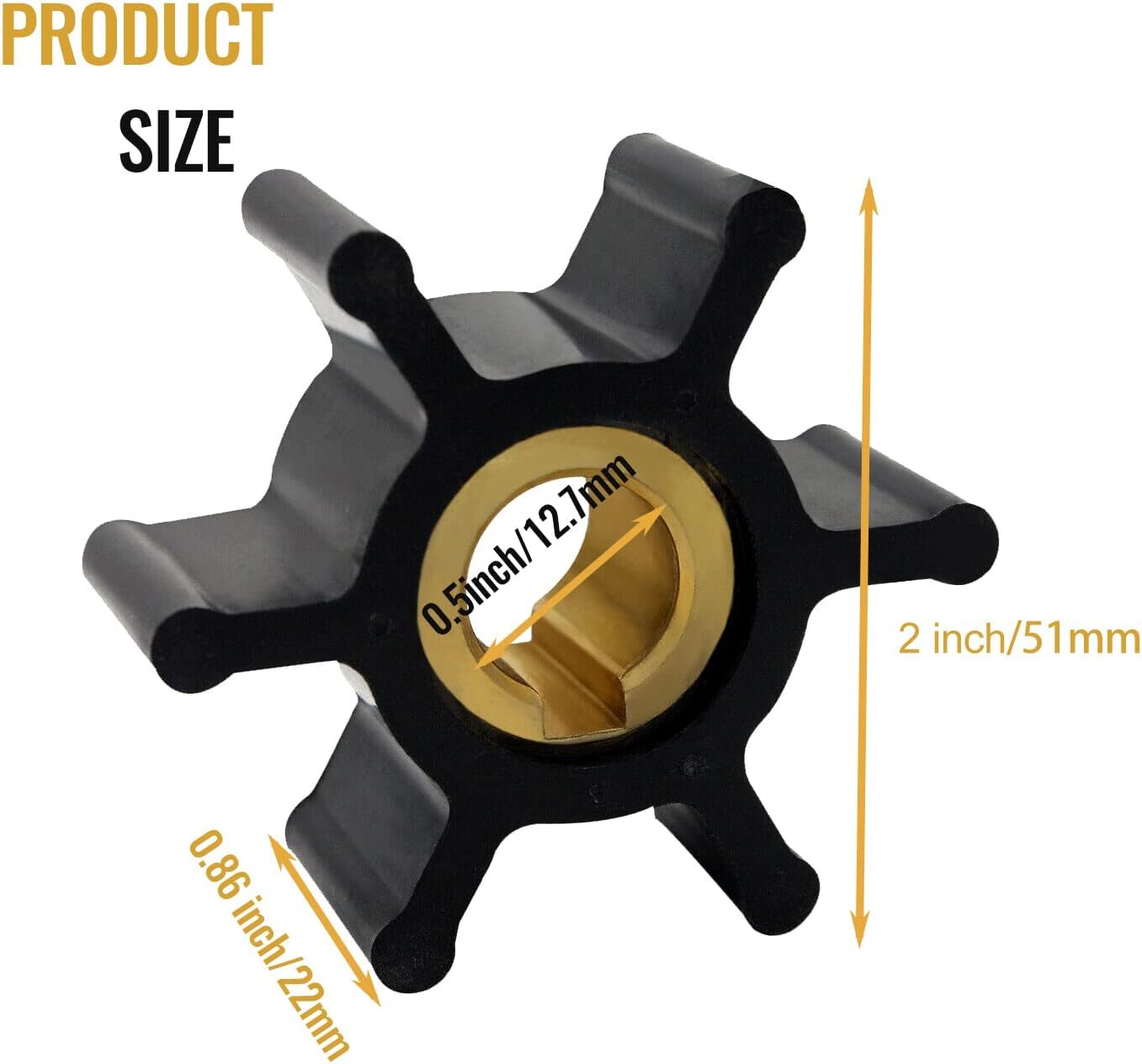 Impeller with O-Ring Kit for Milwaukee M18 Transfer Pumps (2018–2023)