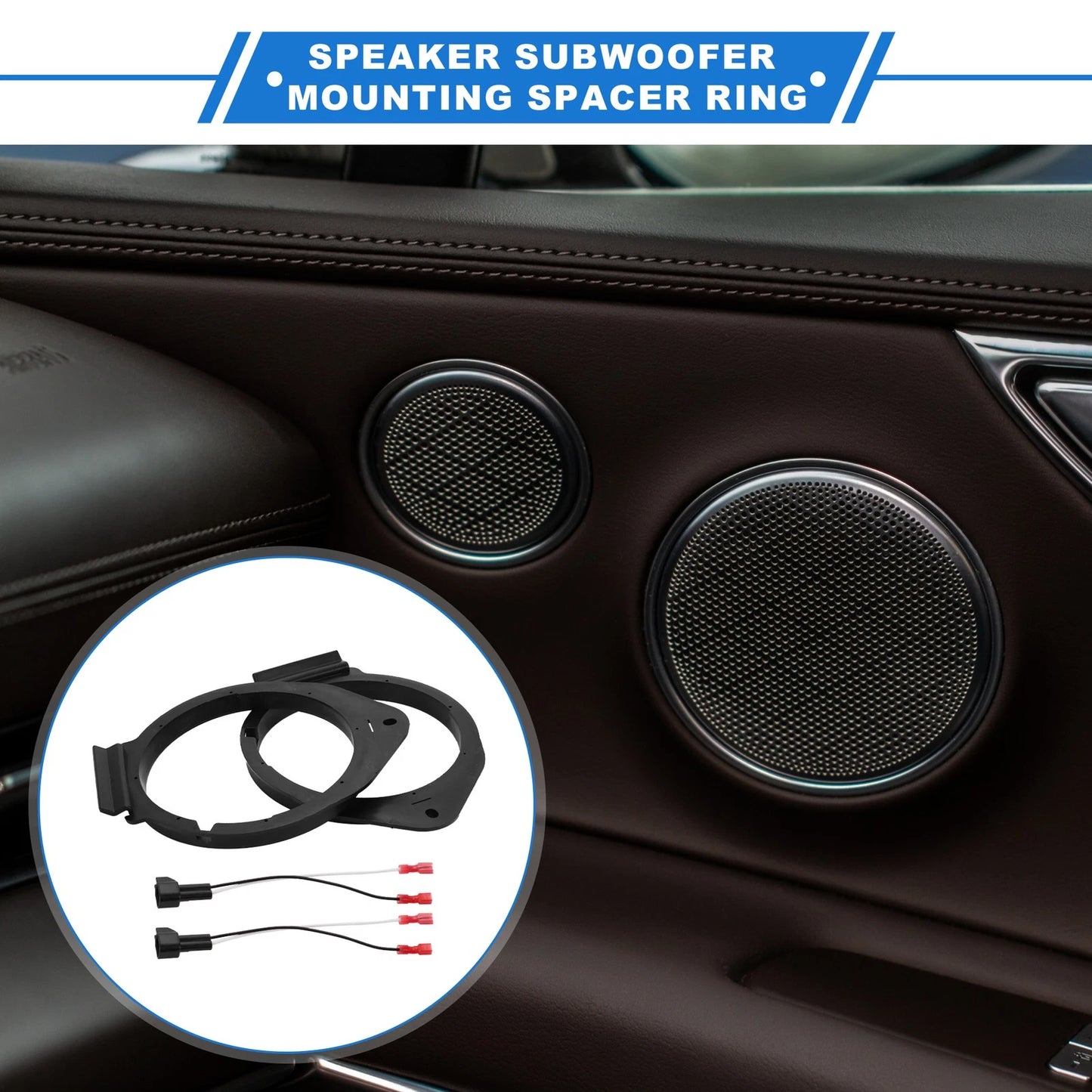 Set of 2 Speaker Spacer Rings for GMC Yukon (6x9'', 2000–2023)