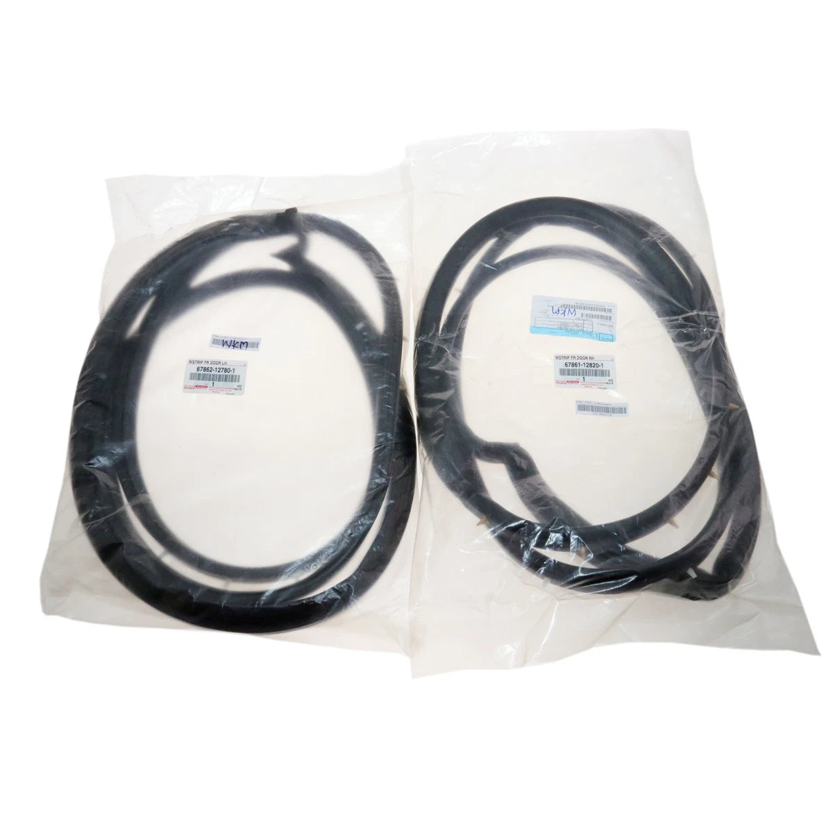 Set of 2 Front Door Weatherstrips for Toyota Corolla (E100, AE100, AE102)