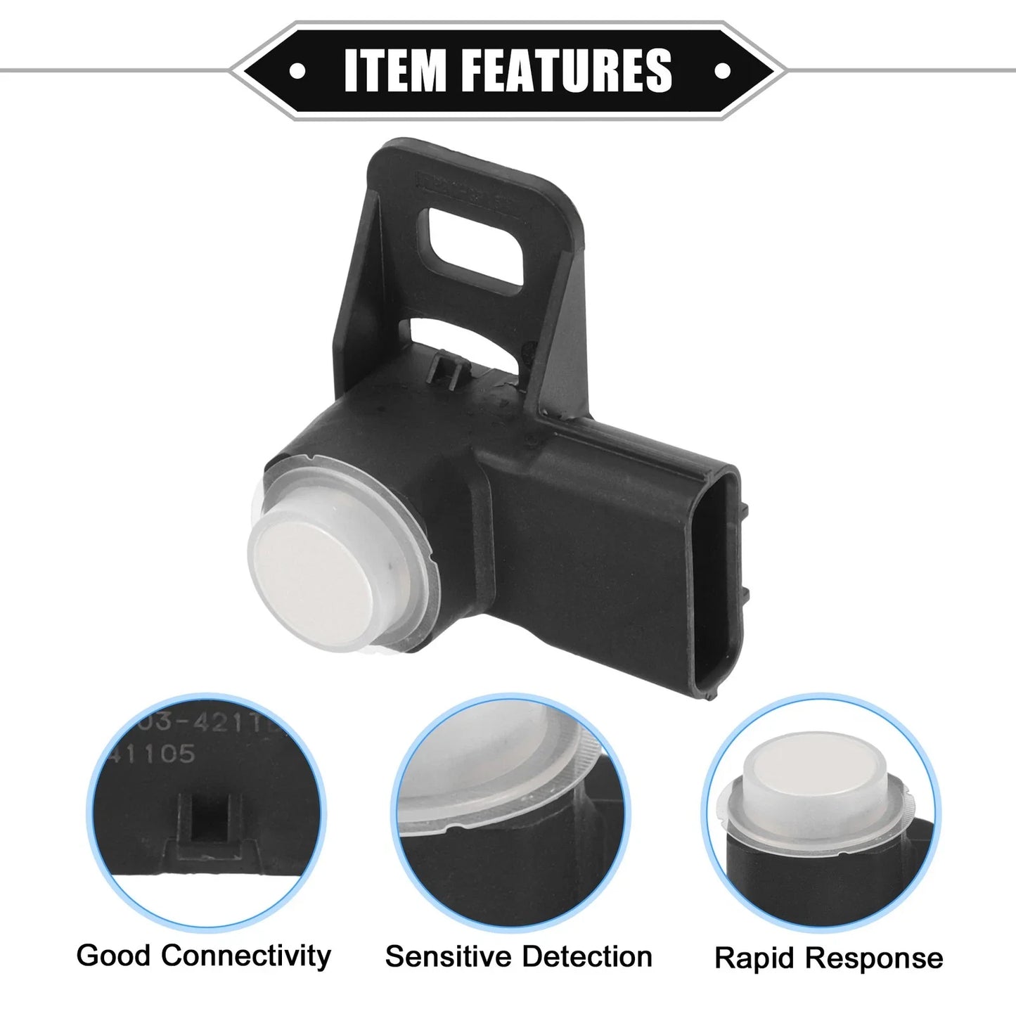 Reverse Parking Assist Sensor for Honda Civic 2012-2015 - ABS White