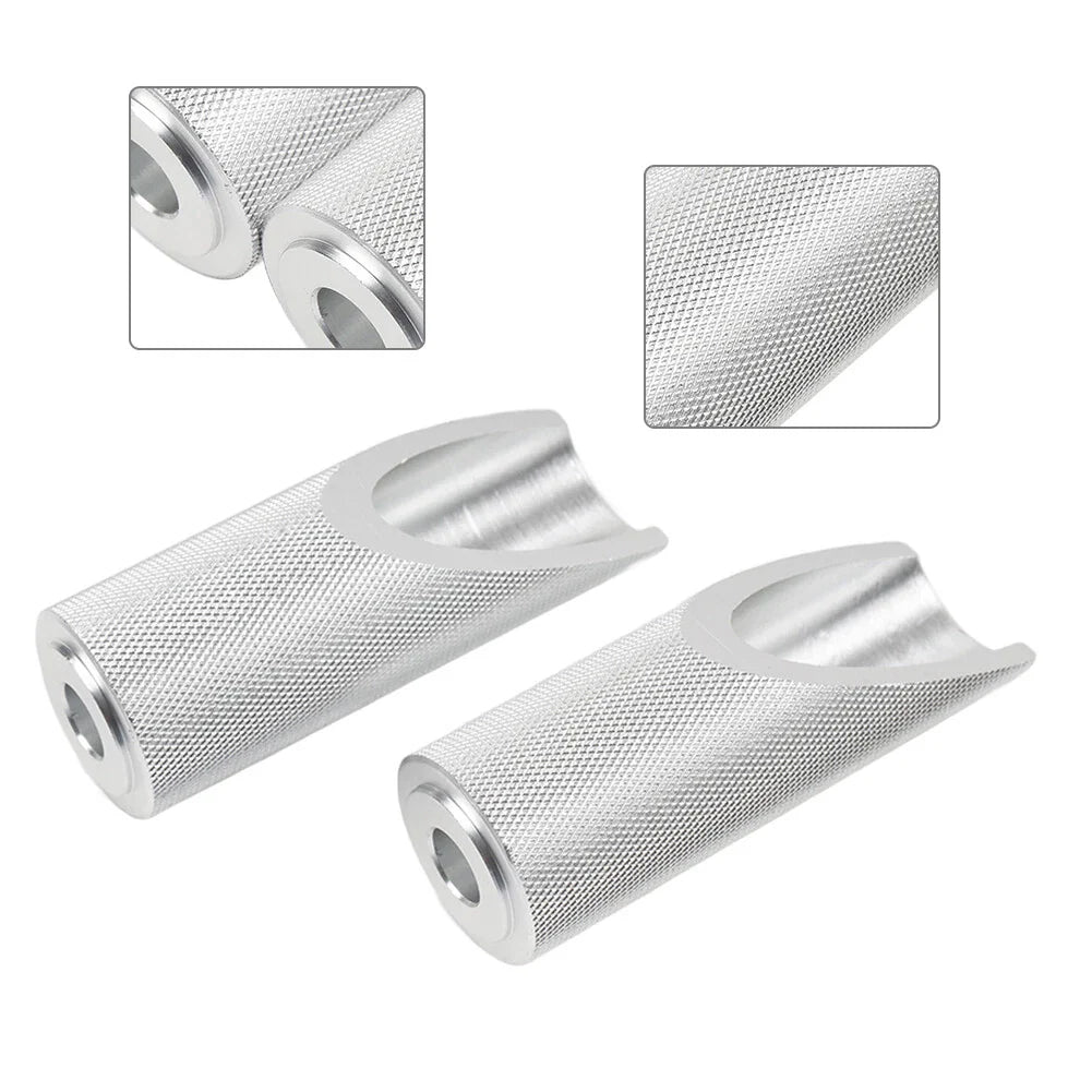 Silver Motorcycle Footpegs for Honda Ruckus Zoomer (2003-2023)