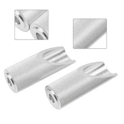 Silver Motorcycle Footpegs for Honda Ruckus Zoomer (2003-2023)