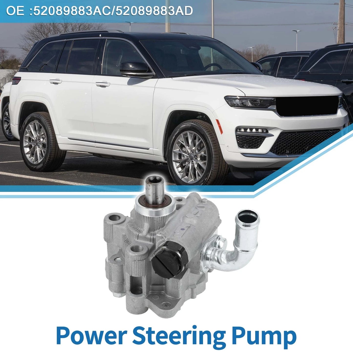 Power Steering Pump No. 52089883AC/52089883AD for Jeep Commander Grand Cherokee (2006–2010)