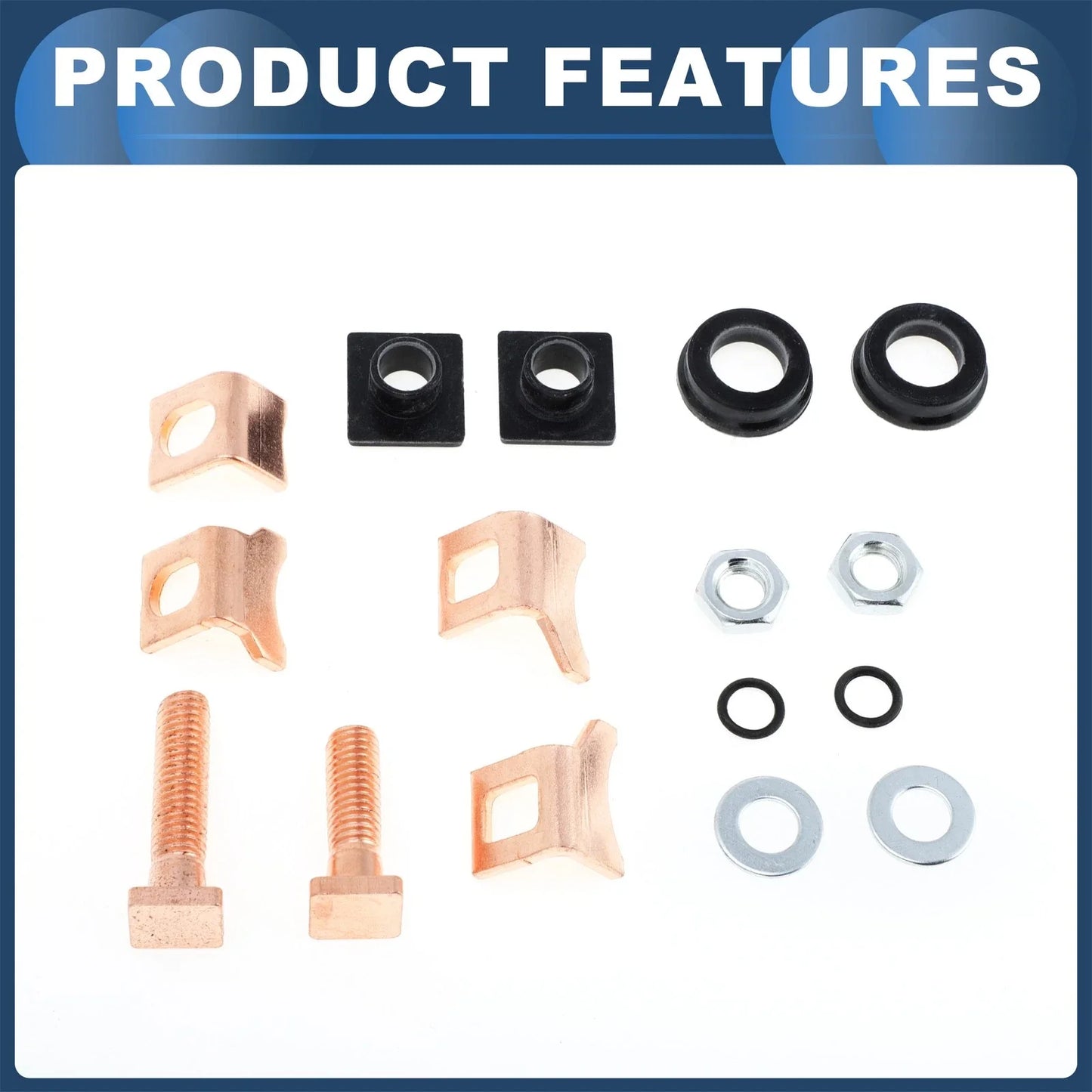 Engine Starter Rebuild Kit for Dodge B150 Base (1991-1994) Gold Tone