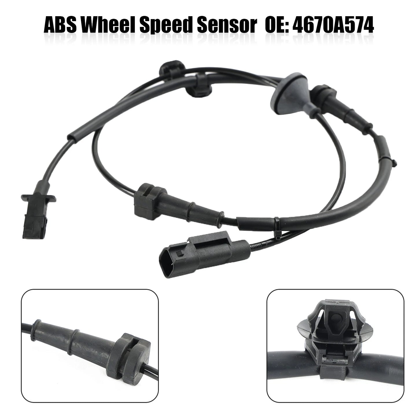 Rear Right ABS Wheel Speed Sensor 4670A574 for Mitsubishi Outlander (2010–On)