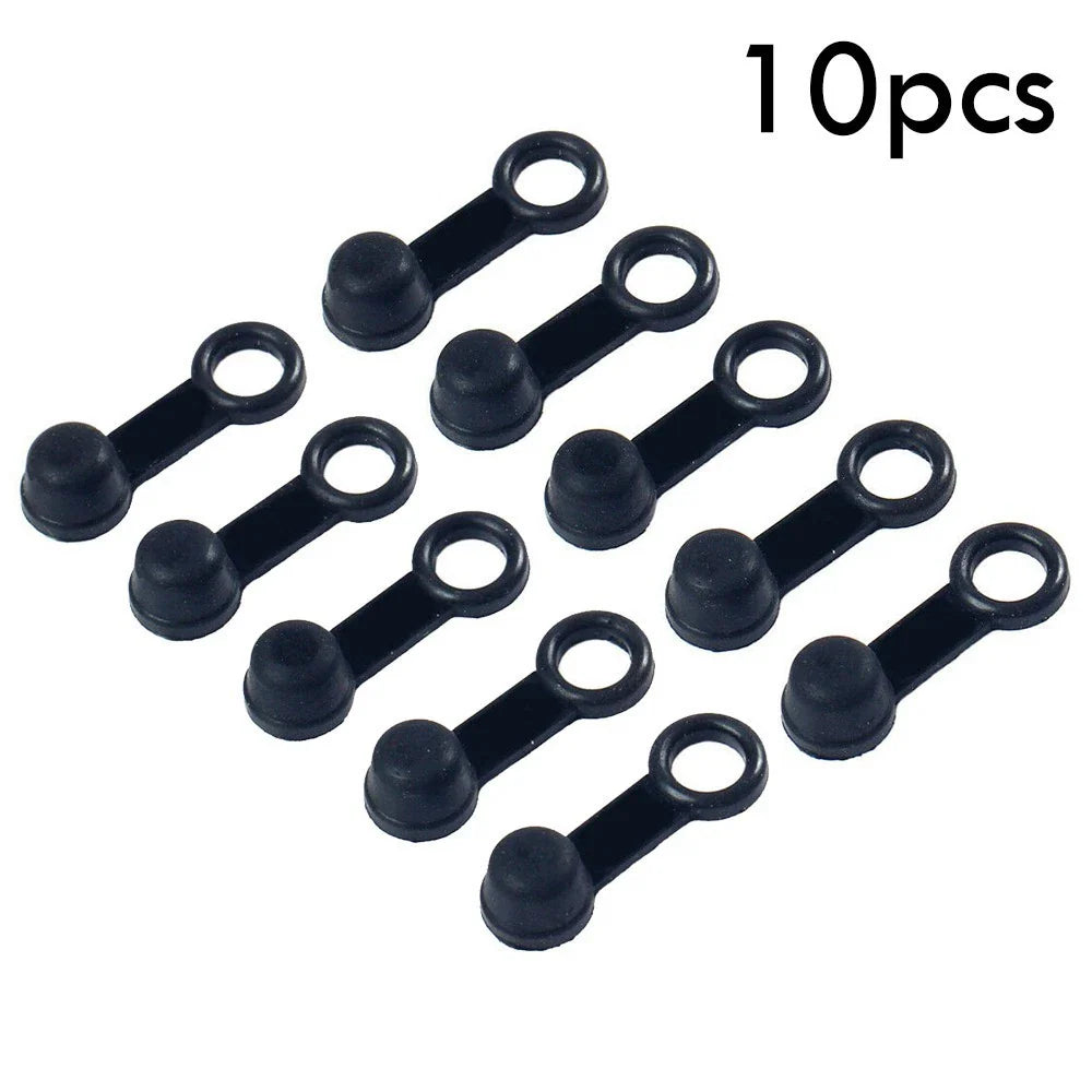 Brake Bleed Nipple Screw Dust Cap Cover Rubber 10pcs for Motorcycle Motorbike