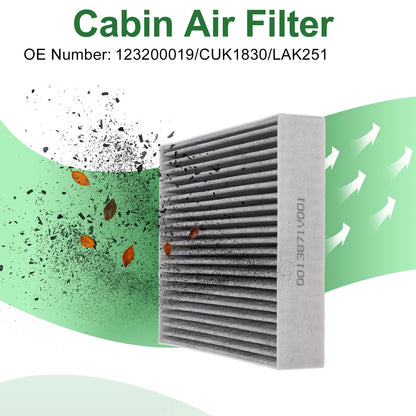 Cabin Air Filter for Mitsubishi Colt CZC Cabriolet (2004–2012) No.123200019