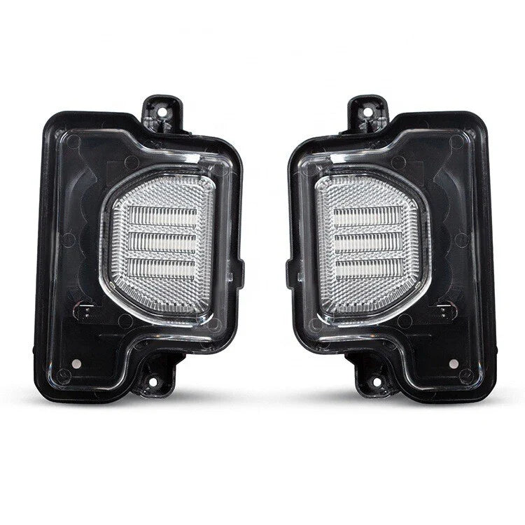 2x Clear Side Mirror Turn Signal Light for Jeep Wrangler JL (2018–2024)