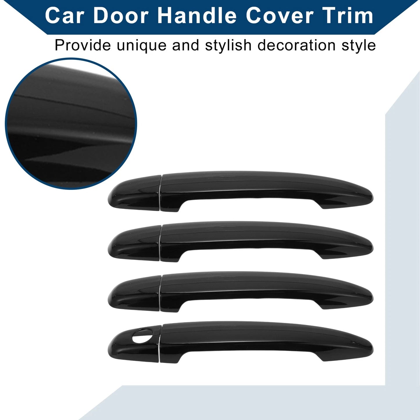 Car Door Handle Cover Trim for Toyota Camry (2007–2011) Black