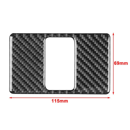Red Carbon Fiber Shift Knob Cover for Volkswagen Golf MK7 CC Polo (2013–2021)