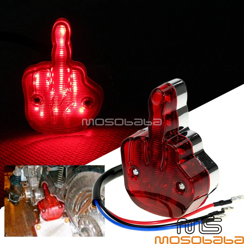 Red LED Taillight Brake Light for Custom Chopper (No Year Specified)