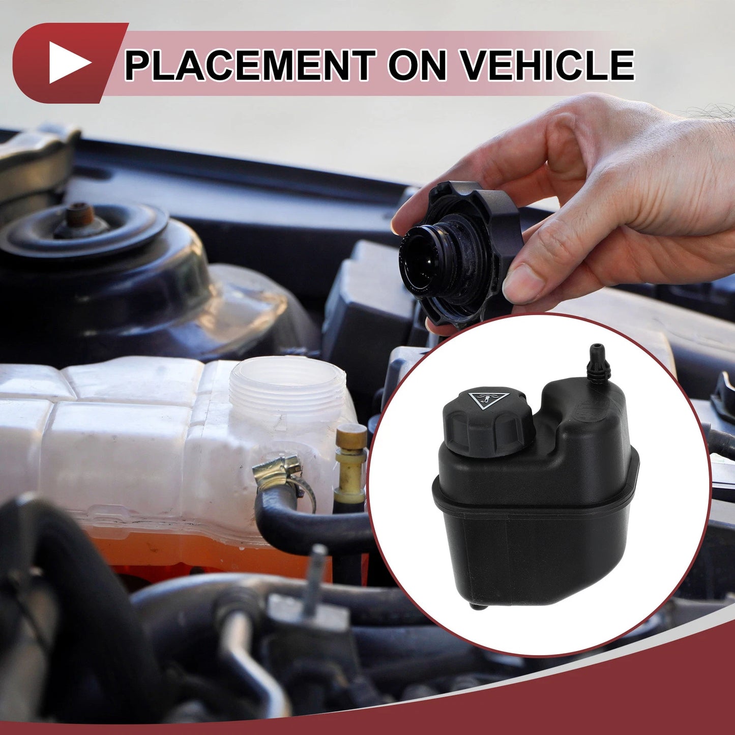 Coolant Expansion Overflow Tank with Cap No. 17138617045 for BMW 340i (2017–2020)