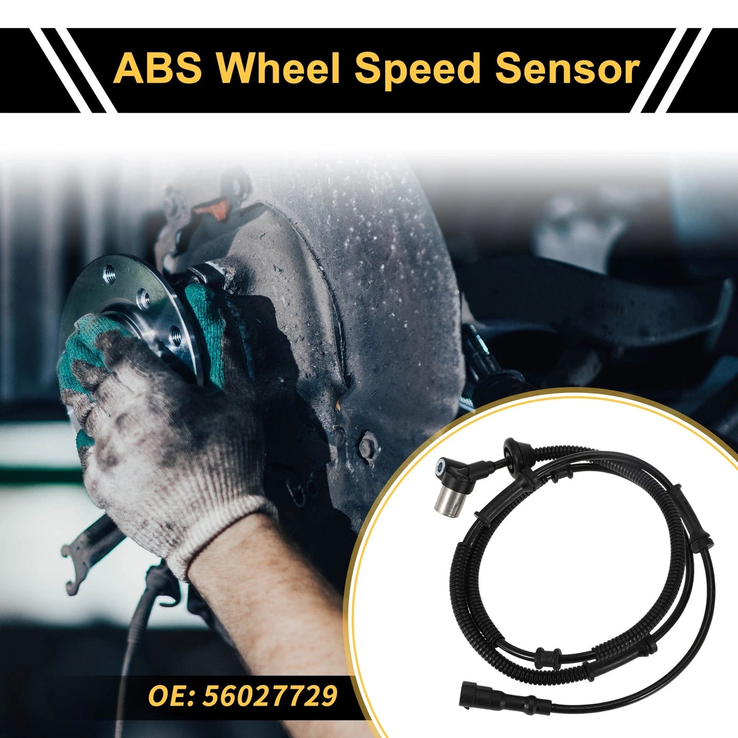 ABS Wheel Speed Sensor No. 56027729 for Jeep TJ (1997–2006) Rear Left