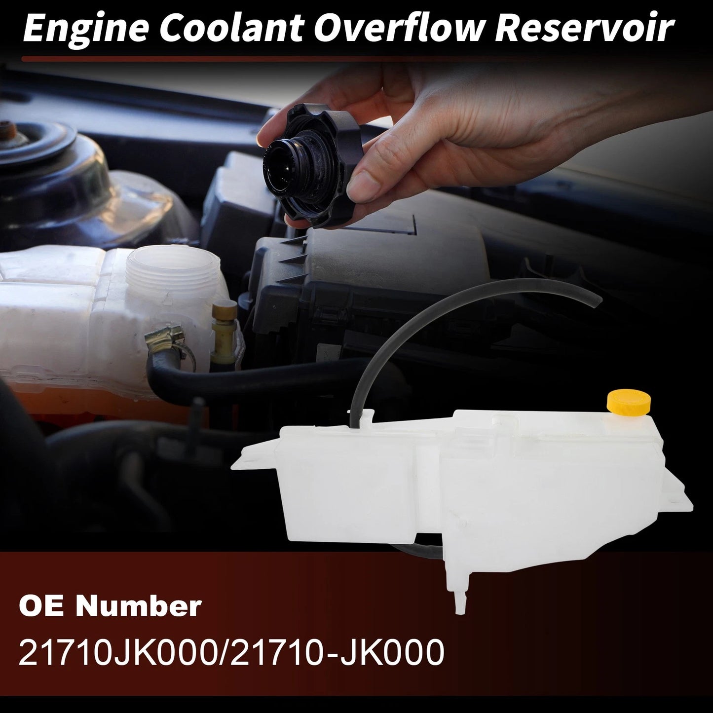 Coolant Expansion Reservoir Tank for Infiniti G35 G37 (2007–2008) 21710-JK000