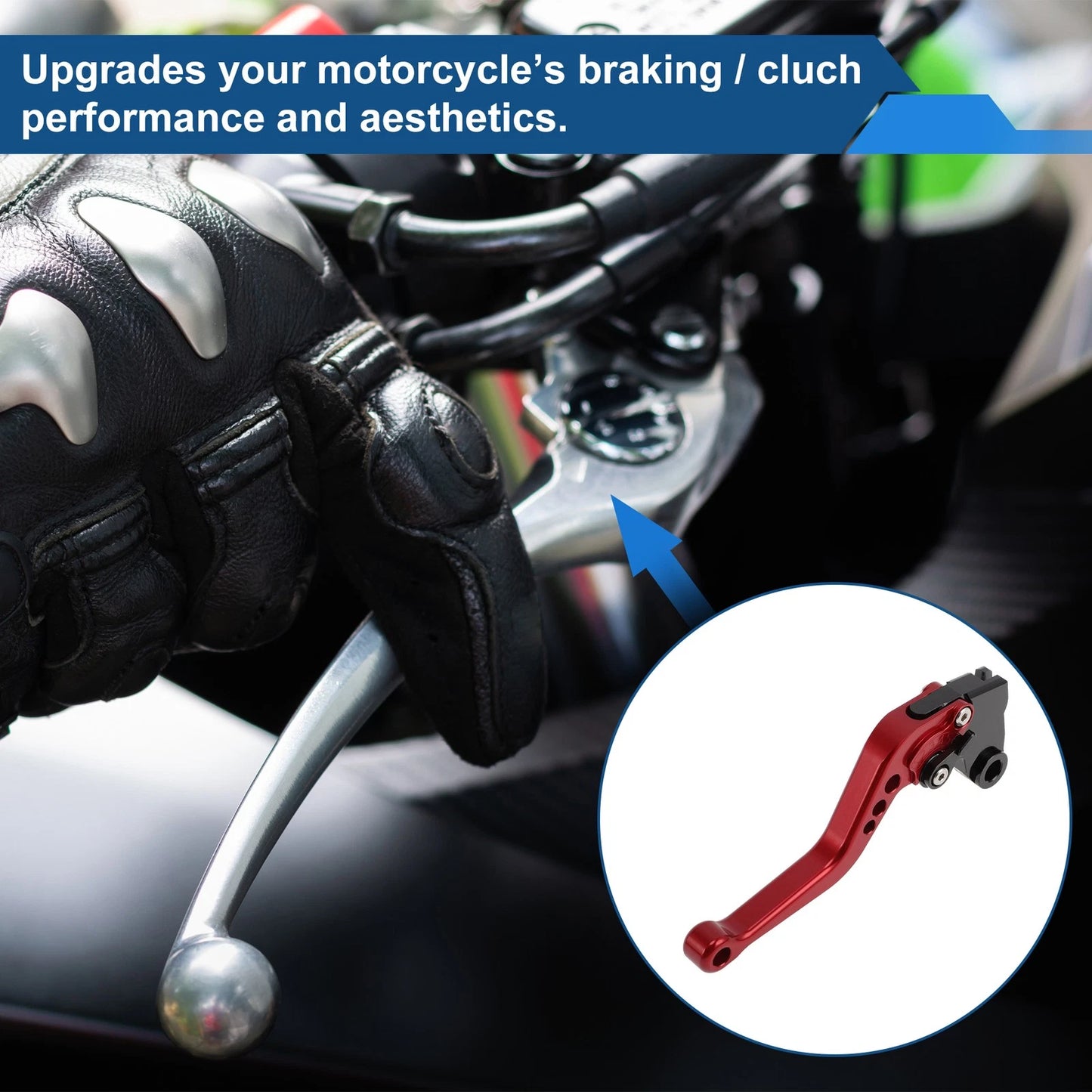 Short Brake Clutch Levers for Kawasaki Z1000SX/Ninja 1000 (2011–2016) Red