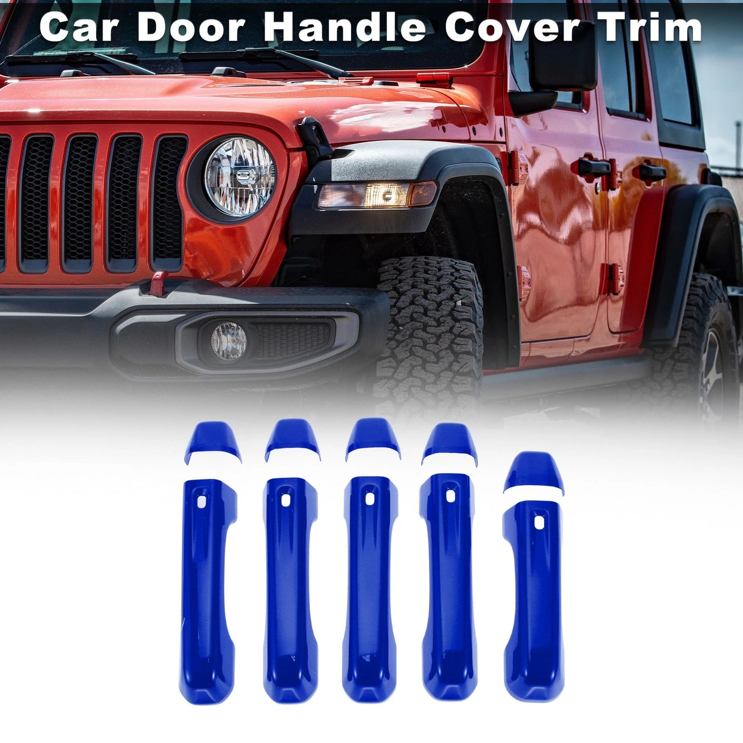 Door Handle Cover Trim for Jeep Wrangler JL JLU (2018–2021) Blue