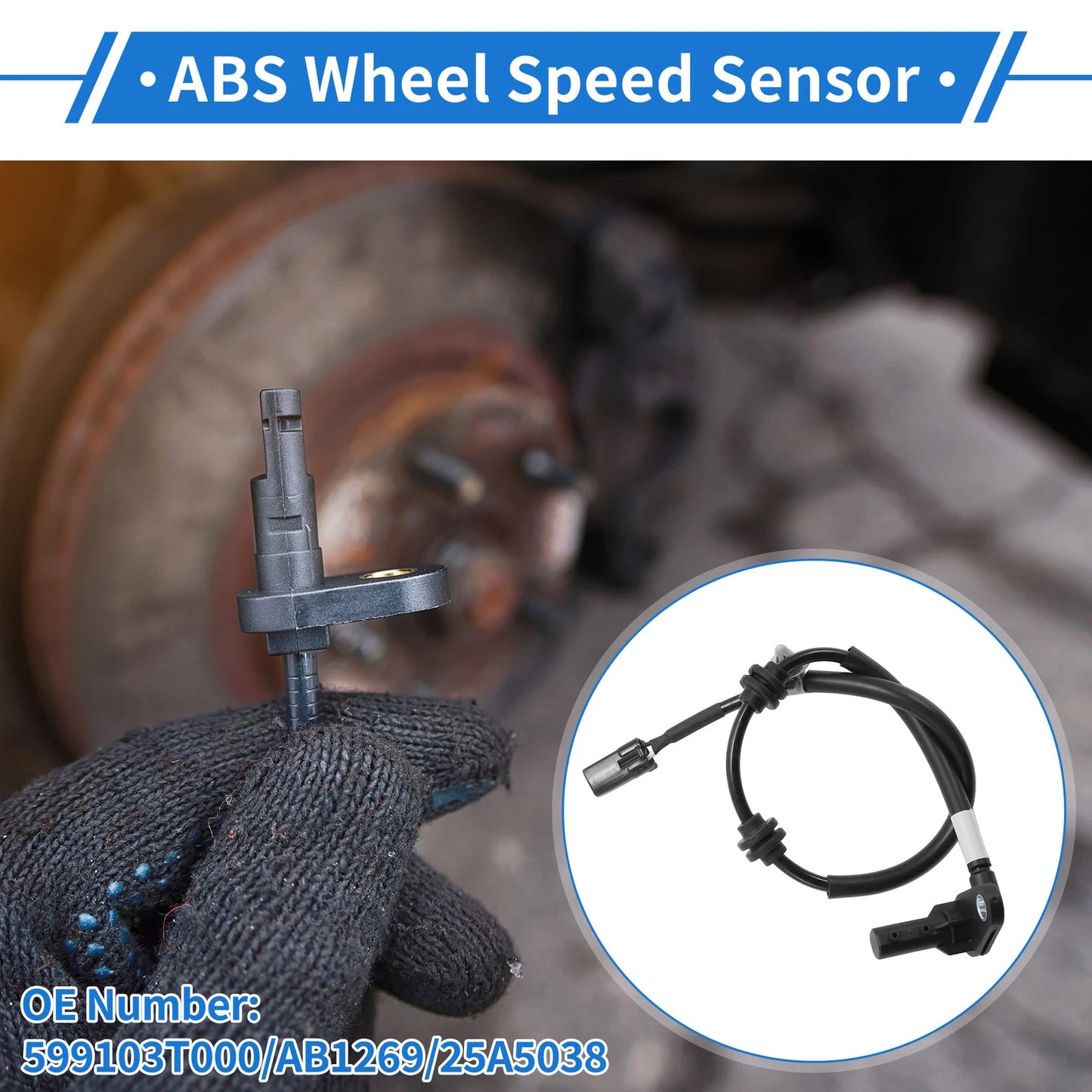 ABS Wheel Speed Sensor for Hyundai Equus (No. 599103T000/AB1269/25A5038)