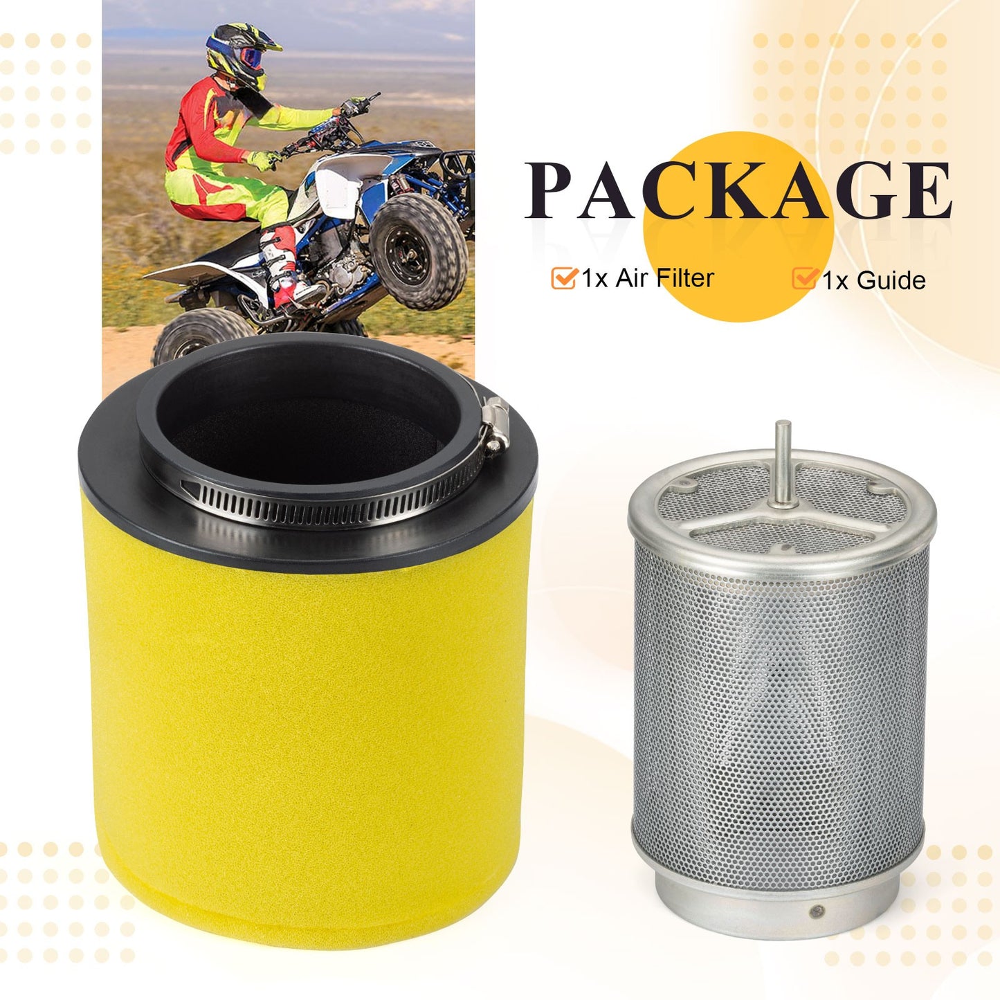Air Filter & Cage for Honda TRX450R (2004–2005)