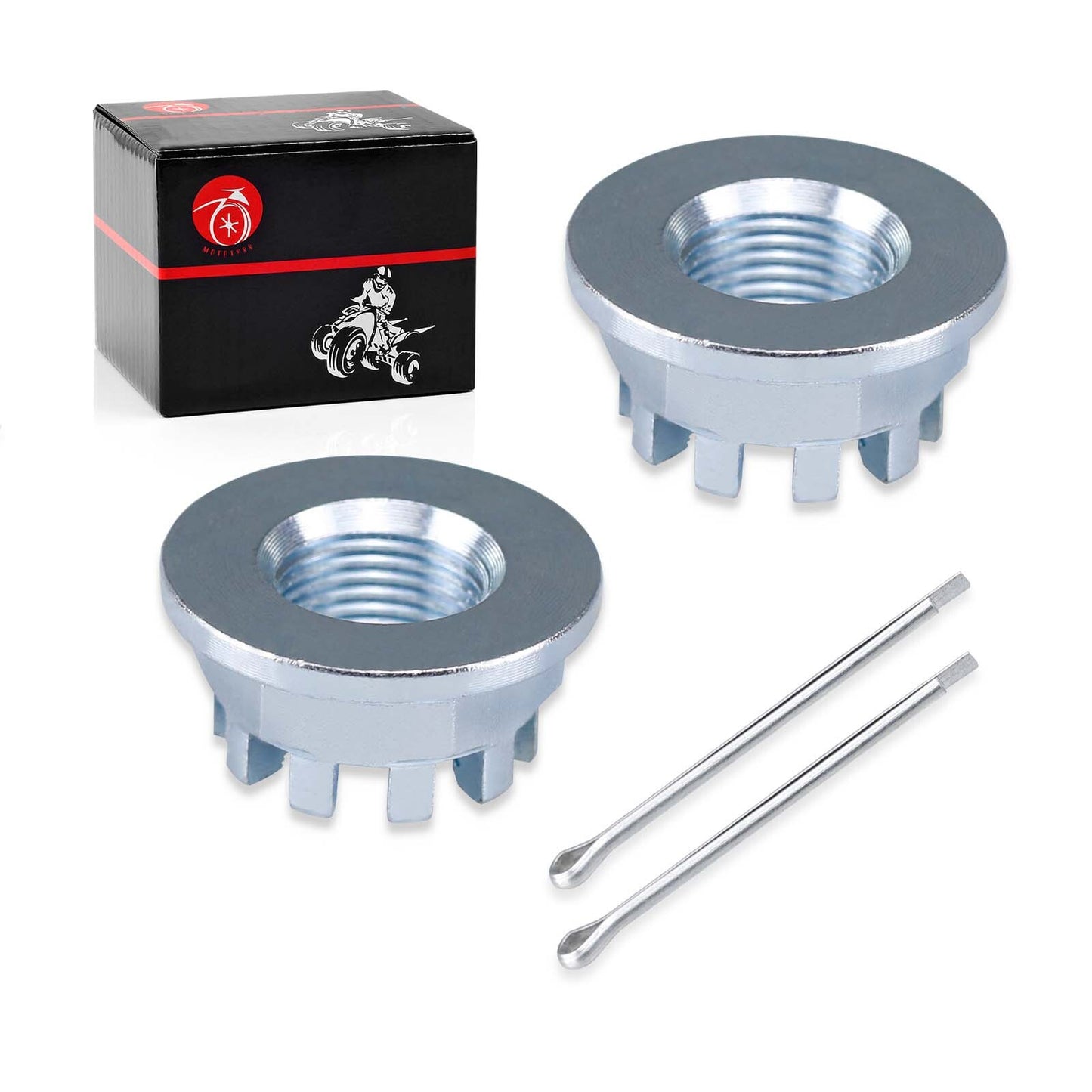 2X Front Axle Castle Nuts for Honda Recon 250 (2000–2009)