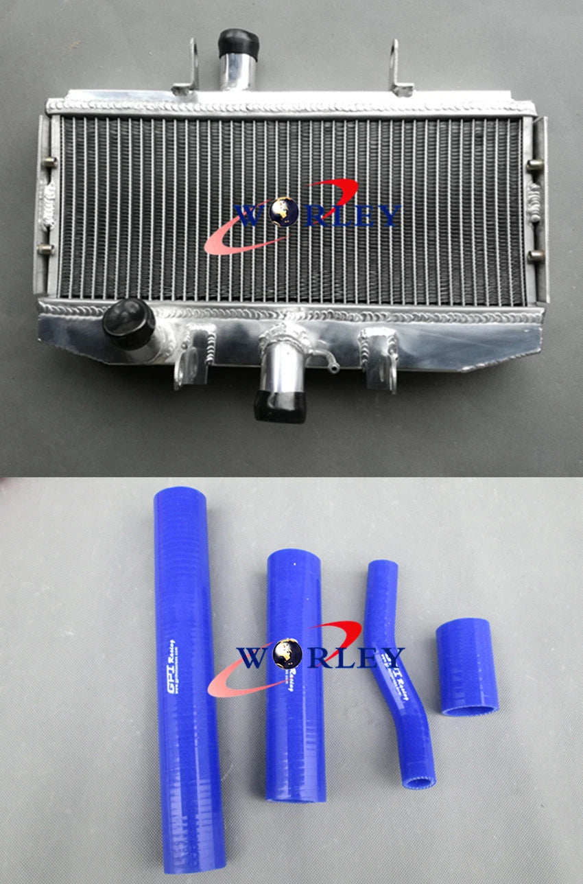 Aluminum Radiator with Black Hose for Suzuki GT750 (1972–1977)