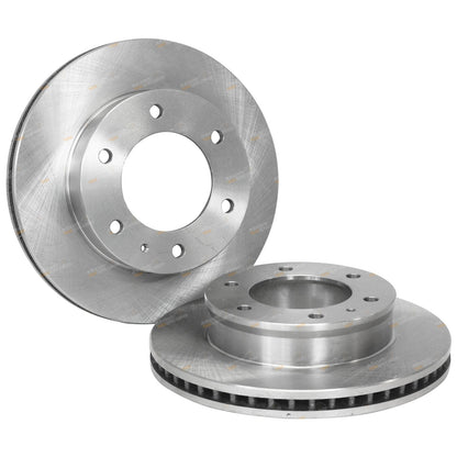 2 Front Disc Brake Rotors for Ford Courier (1999–2006)