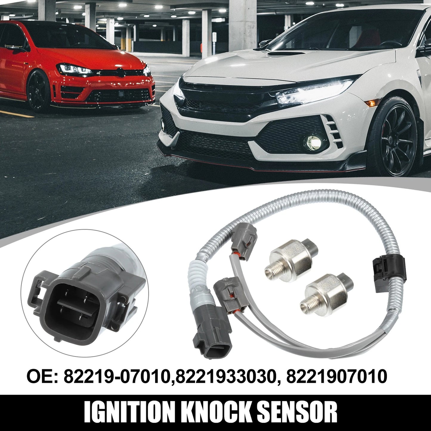 Set of 1 Engine Knock Detonation Sensor 82219-07010 for Toyota Tacoma (1995–2004)