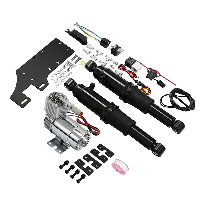 Rear Air Ride Suspension for Harley Touring Bagger Road King Glide (1994-2024)