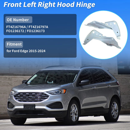 Hood Hinge Set for Ford Edge (2015–2024) No.FT4Z16796A/FT4Z16797A
