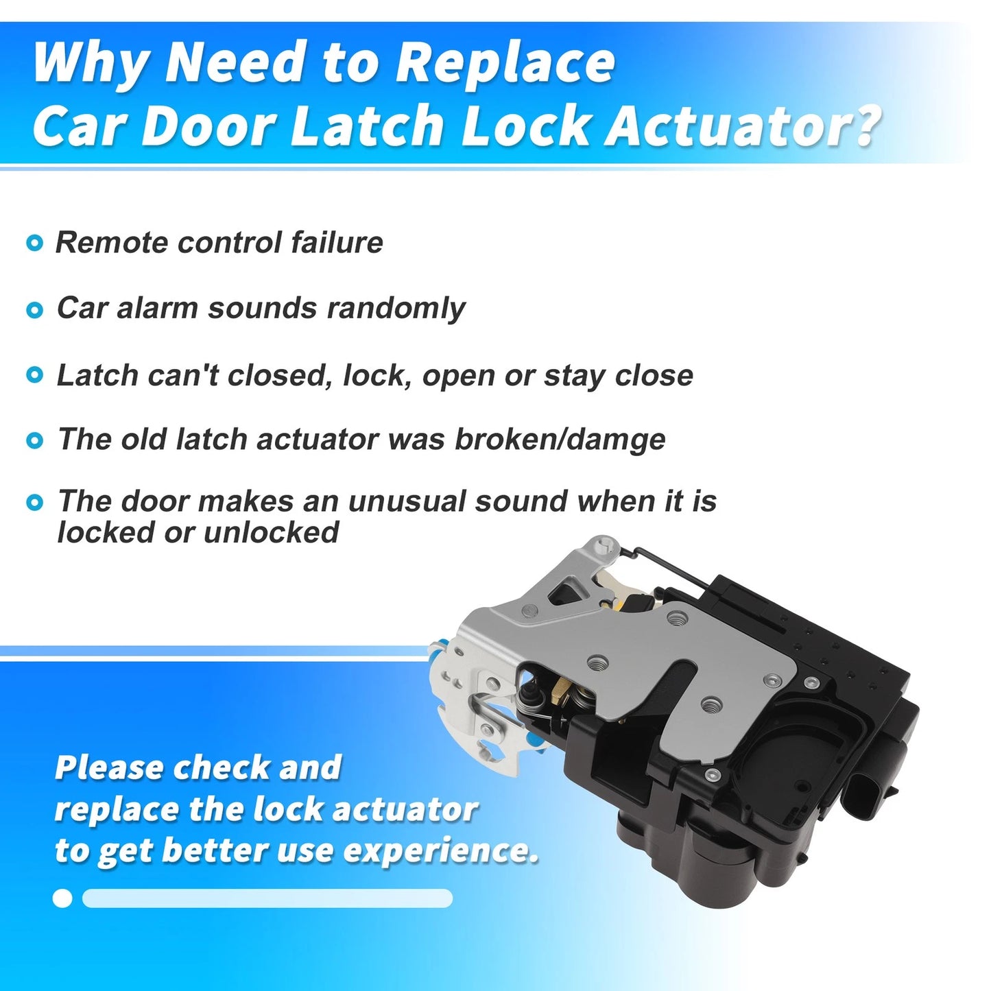 Front Left Power Door Lock Actuator for Chevrolet Aveo (2004–2011) 96272638