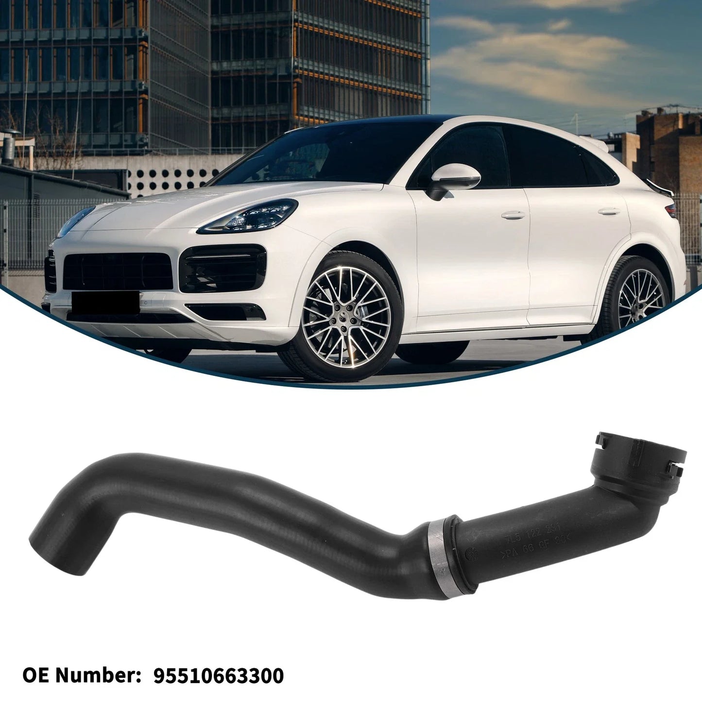 Radiator Hose for Porsche Cayenne 2009 (2009) - Rubber Water Pipe