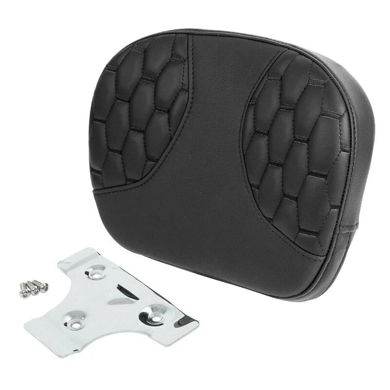 Black Passenger Sissy Bar Backrest for Harley Electra Street Road King (2009-2023)