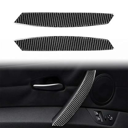 Carbon Fiber Interior Door Handle Cover Stickers for BMW Z4 (2003-2008)