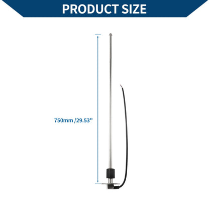 Fuel Sending Unit and Gauge Kit 0-190 Ohm 750mm for Boat Car