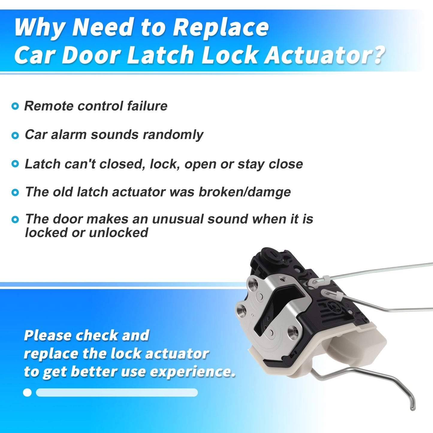 Rear Right Power Door Lock Actuator for Kia Picanto (2012–2016) 814201Y020