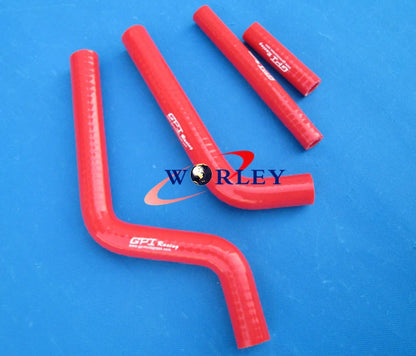 Silicone Radiator Hose Kit RED for Yamaha YZ125 (1996-2001)