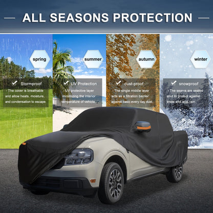 Waterproof Car Cover for Ford Maverick (2022–2023) with Driver Door Zipper