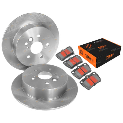 Rear Disc Brake Rotors and Pads for Toyota RAV4 (2000–2005)