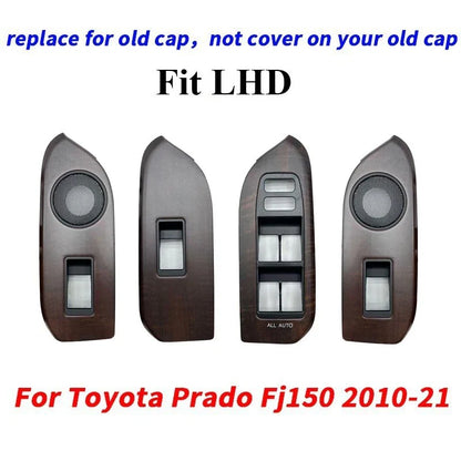 Door Window Switch Panel Cover / for Toyota Prado Fj150 (2010–2021)