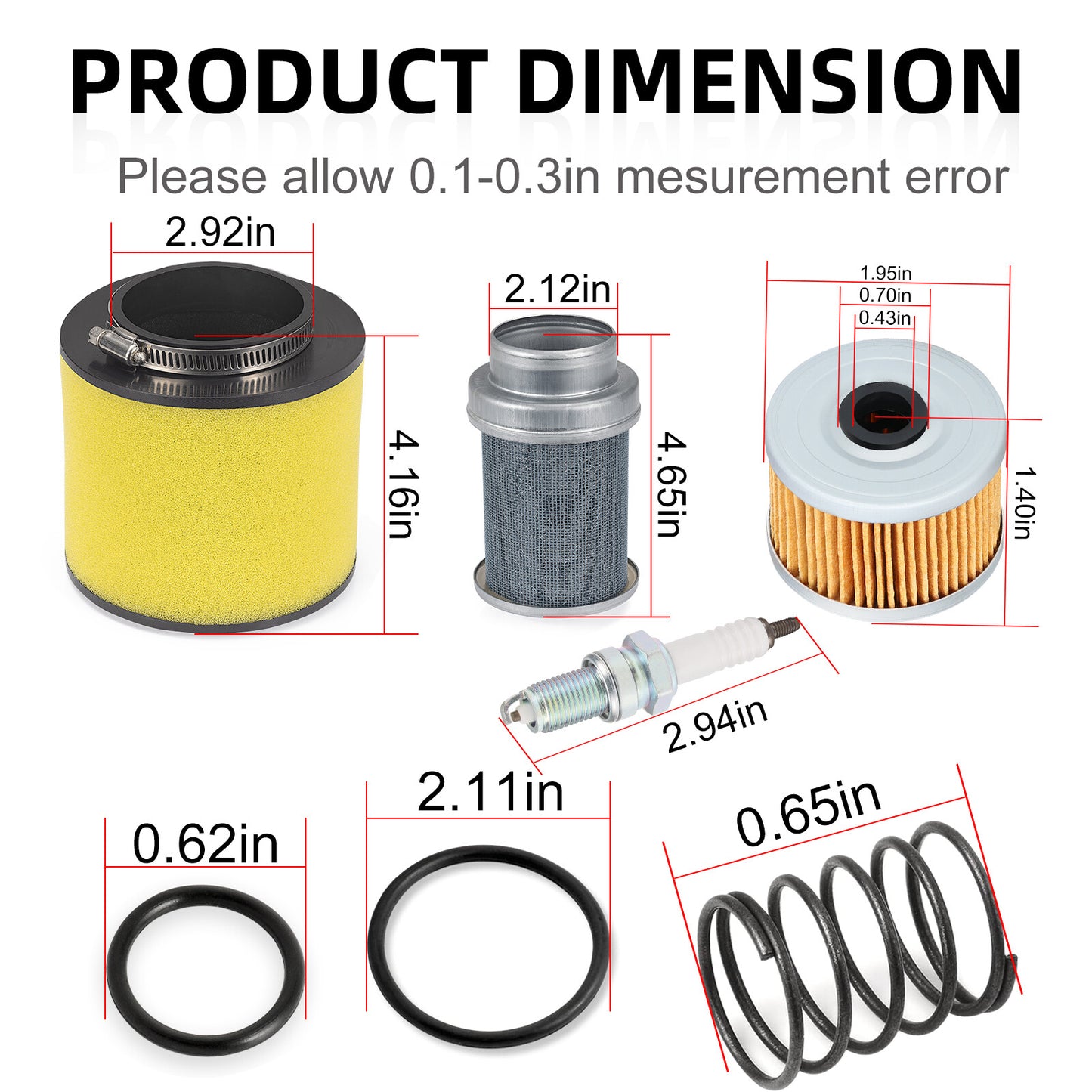Air Filter & Oil Filter Spring for Honda Rancher 350 (2000–2006)