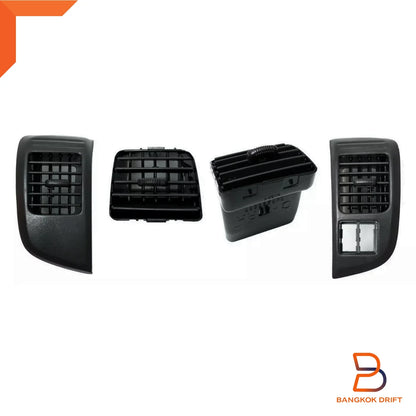 4x Black Dashboard Air Vents for Holden Rodeo, Isuzu D-Max (2003-2006)