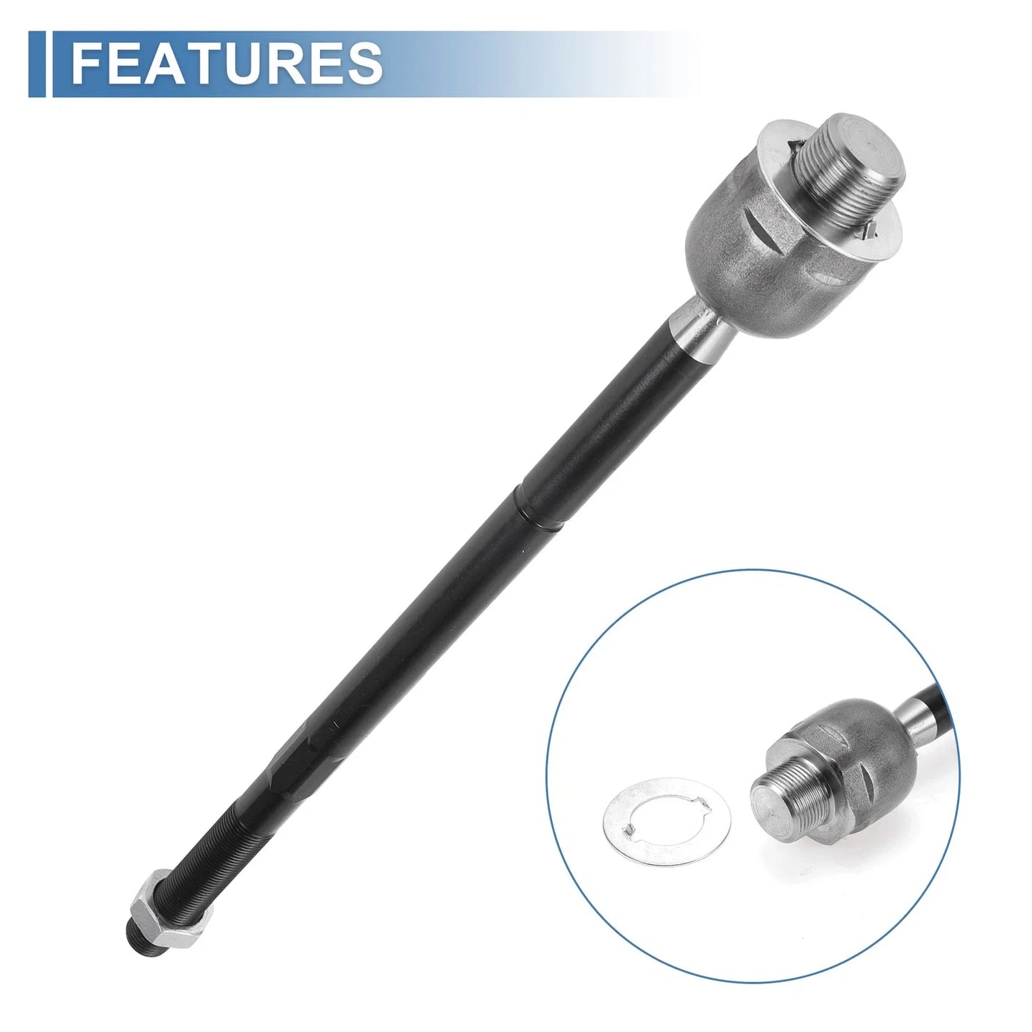 2 x Front Inner Tie Rod End Links for Dodge Ram 1500 (2006-2012)