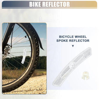 1 Pair Bike Reflectors for Bicycle (5"x0.79"x0.47")