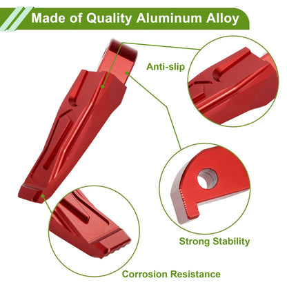Set of 2 Motorcycle Foot Pegs for Yamaha T-Max 530 (2012–2019) Aluminum Red