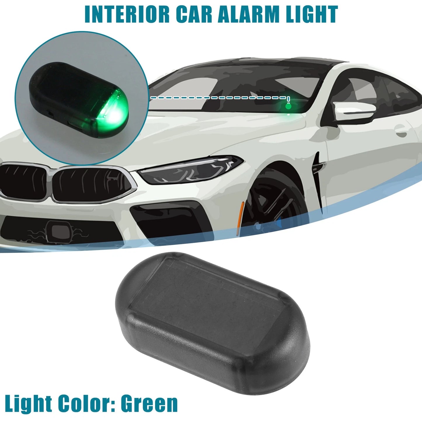 LED Interior Simulated Dummy Car Alarm Light for Universal Use
