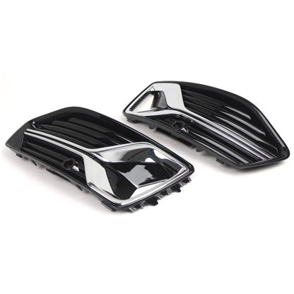 Front Bumper Fog Light Grill Covers for Audi A6 C8 (2019–2023)