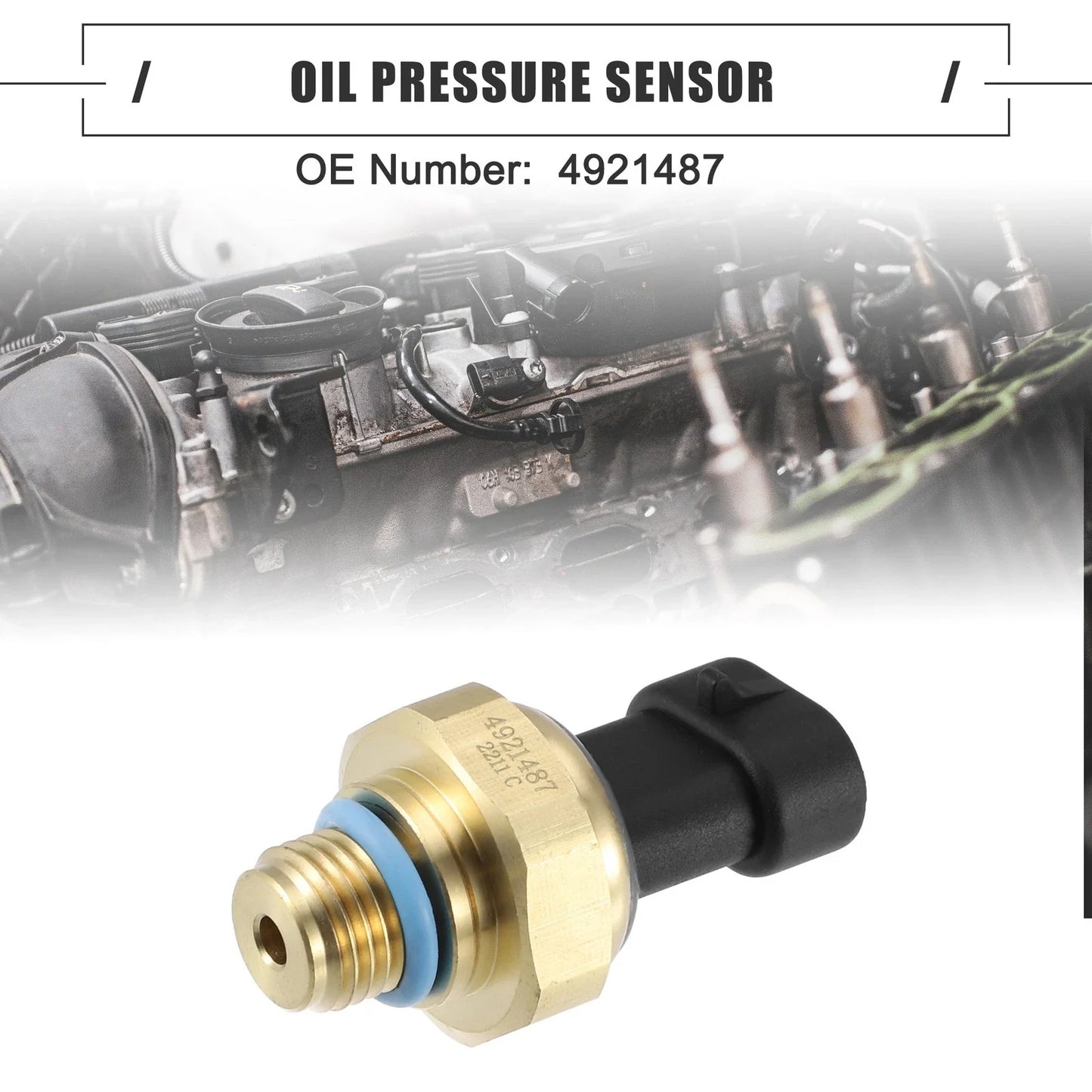 Engine Oil Pressure Sensor for Dodge Ram 2500 3500 (1998) - Black