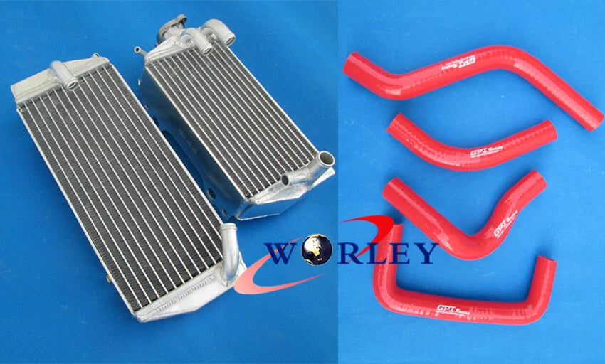 Aluminum Radiator with Hoses Kit for Suzuki RMZ450 (2005) - Yellow
