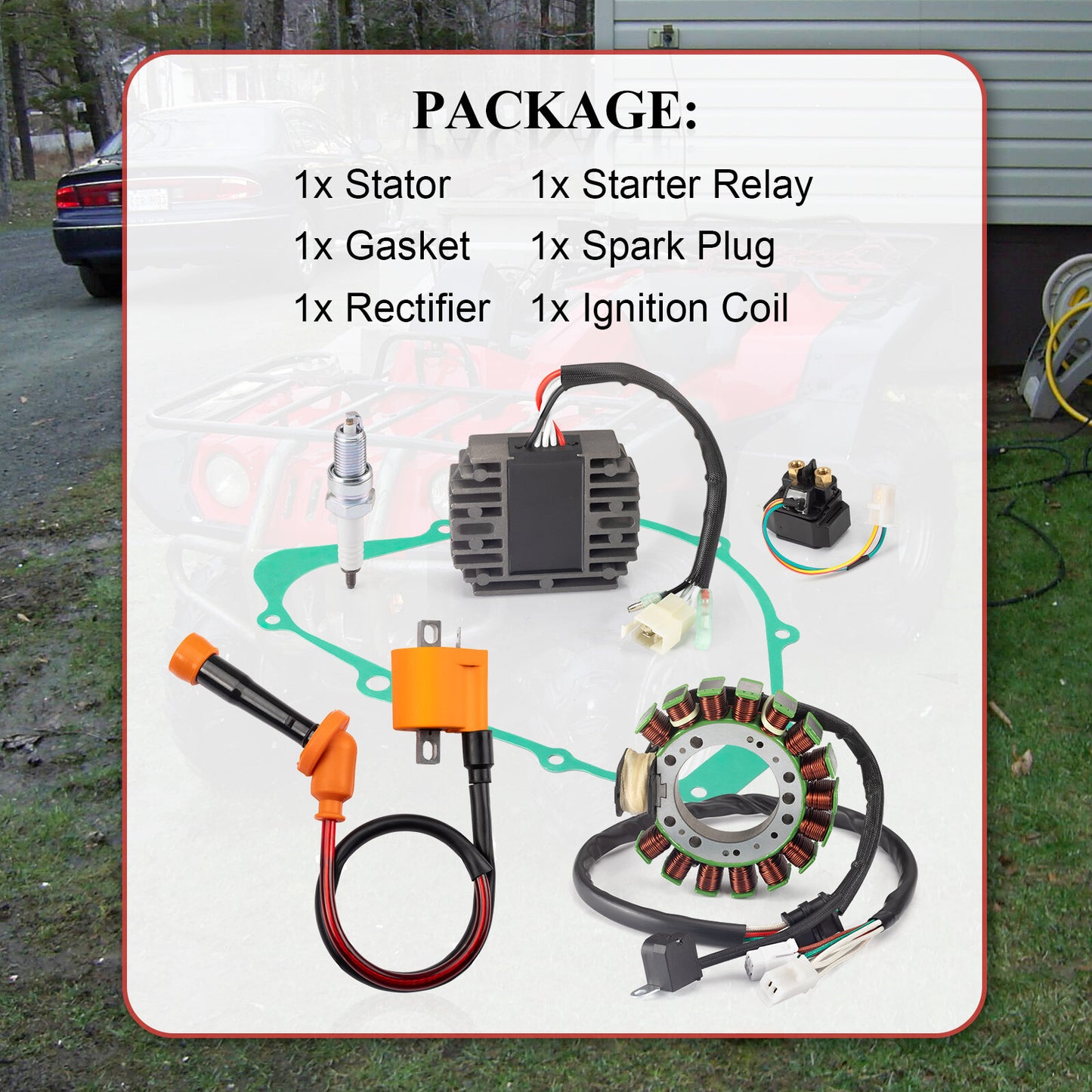 Stator & Ignition Coil for Yamaha Grizzly 600 (1998)